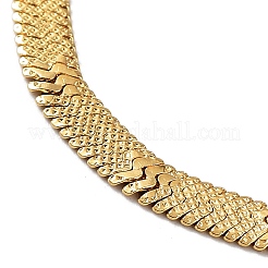 304 Stainless Steel Herringbone Chain Necklaces&nbsp;NJEW-P282-06G