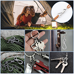 201 Stianless Steel Kecychain Clasps&nbsp;STAS-UN0039-76P