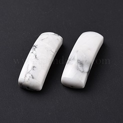 ナチュラル ハウライト コネクター チャーム  カーブチューブ  アーチ  36~37x10.5~11x5.5~6mm  穴：1.2mm&nbsp;G-D460-02M