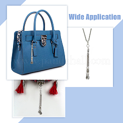 12Pcs 6 Style Tibetan Style Alloy Curb Chain Tassel Big Pendants&nbsp;FIND-DC0003-18
