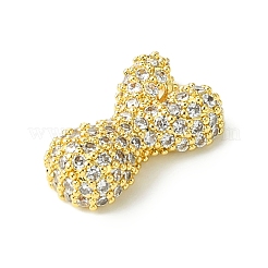 Rack Plating Brass Clear Cubic Zirconia Pendants&nbsp;KK-S378-01G-Y