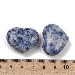 Heart Natural Blue Spot Jasper Palm Stones&nbsp;G-C186-02J