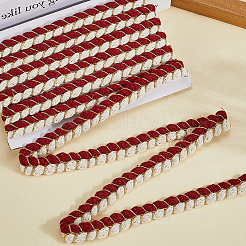 ポリエステル＆コットンリボン  服飾材料  レッド  5/8インチ（17mm）  約5.47ヤード（5m）/セット&nbsp;OCOR-WH20001-63B