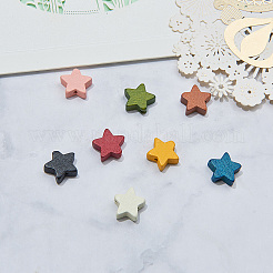 Painted Natural Wood Beads&nbsp;WOOD-CJ0001-12
