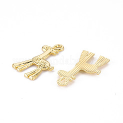ラックメッキ合金ペンダント  カドミウムフリー＆鉛フリー  キリン  ライトゴールド  33.5x17x2.5mm  穴：3.5x2mm&nbsp;PALLOY-N155-100-RS