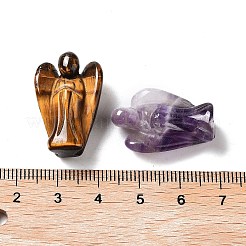 Natural & Synthetic Gemstone Carved Angel Statues Ornament&nbsp;G-P525-16