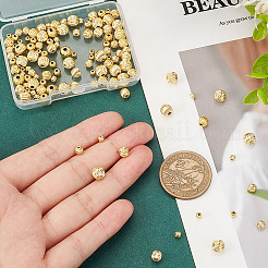 120Pcs 4 Style Brass Beads&nbsp;FIND-PH0017-76