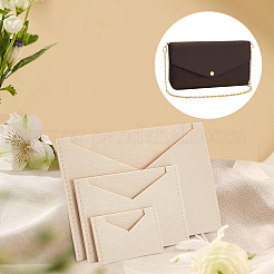 3Pcs 3 Style Wool Felt Envelope Purse Insert Organizer&nbsp;FIND-WR0006-70B