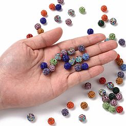 Pave Disco Ball Beads&nbsp;X1-RB-A130-10mm-M