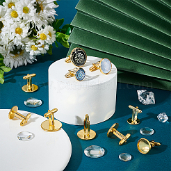 10Pcs 5 Styles Brass Cuff Button&nbsp;BUTT-UN0001-21S