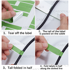 10Pcs 10 Colors Paper Self-Adhesive Stickers&nbsp;DIY-SP0006-12
