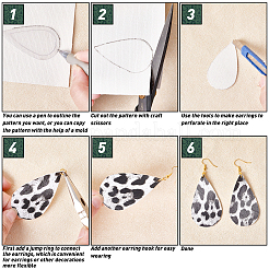 9 Colors Laser PU Leather Leopard Print Fabric&nbsp;DIY-BC0001-79