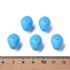不透明なアクリルビーズ  ナゲット  ディープスカイブルー  12.5x18x13mm  穴：1.6mm  約360個/500g&nbsp;MACR-S373-146-A09