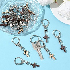 20Pcs Wood Cross Pendant Decorations&nbsp;HJEW-YW00293