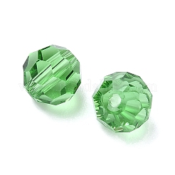 模造オーストリアクリスタルビーズ  グレードAAA  k9ガラス  ファセット（32ファセット）  ラウンド  ライムグリーン  8mm  穴：0.9~1.4mm&nbsp;SWAR-F021-8mm-214