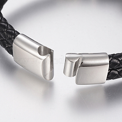 Braided Leather Cord Multi-strand Bracelets&nbsp;BJEW-H560-56