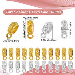 160Pcs 2 Colors Alloy Tube Bails&nbsp;FIND-SP0004-48