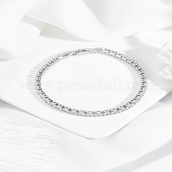 1Pc Brass Rhinestone Cup Chains Bracelets for Women&nbsp;BJEW-LP0015-19P