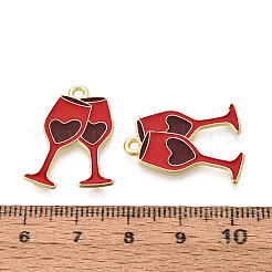 Valentine's Day Alloy Enamel Pendants&nbsp;ENAM-T023-17A