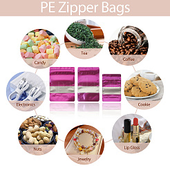 18Pcs 3 Styles PE Resealable Bags with Window&nbsp;OPP-TAD0001-01E
