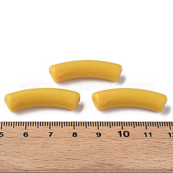 不透明なアクリルビーズ  カーブチューブ  ダークチソウ  32x10x8mm  穴：1.8mm&nbsp;MACR-S372-002B-15-0850