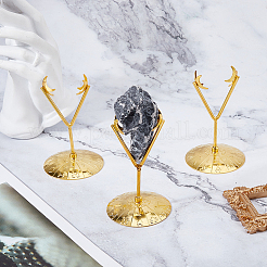 Alloy Crystal Ball Crafts Holder&nbsp;ODIS-WH0030-260G