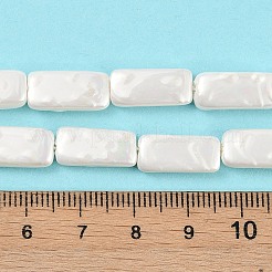 Electroplated Shell Pearl Beads Strands&nbsp;BSHE-C007-C01-01