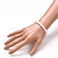 天然セレナイトビーズストレッチブレスレット  1/4インチ（0.8cm）  内径：2-1/8インチ（5.5cm）&nbsp;BJEW-JB06620-02