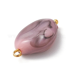 アクリルパーツ  真鍮パーツ  ナゲット  ゴールドカラー  20.5x13.5x6mm  穴：1.8mm&nbsp;PALLOY-JF04232-01