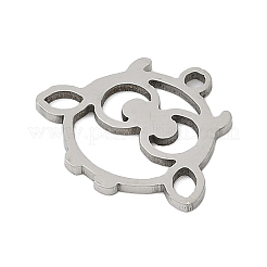 ステンレスペンダント201個  フクロウのチャーム  ステンレス鋼色  13.5x16x1mm  穴：1.4mm&nbsp;STAS-F316-06P-03