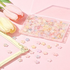 200Pcs Gradient Color Transparent Acrylic Beads&nbsp;MACR-FS0002-03