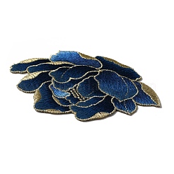 Peony Pattern Polyester Fabrics Computerized Embroidery Cloth Sew on Patches&nbsp;PATC-WH0009-09