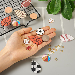 DIY Sports Themed Pendants Jewelry Making Finding Kits&nbsp;DIY-PJ0001-35