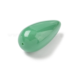 オペーク樹脂ビーズ  ティアドロップ  ミディアムアクアマリン  34x15mm  穴：1.6mm&nbsp;CRES-D306-06A