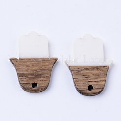 Resin & Walnut Wood Pendants&nbsp;RESI-N025-011A-B05