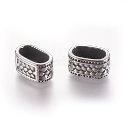 304 Stainless Steel Slide Charms/Slider Beads&nbsp;STAS-P237-28AS