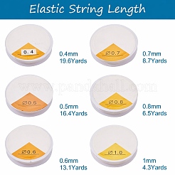 12Roll 6 Style Round Crystal Elastic Stretch Thread&nbsp;EW-YS0001-01