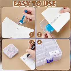 3 Sets Rectangle PP Plastic Organizer Storage Boxes&nbsp;CON-TW0001-02