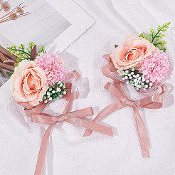 2PCS Silk Wrist Corsage&nbsp;AJEW-CP0001-51D