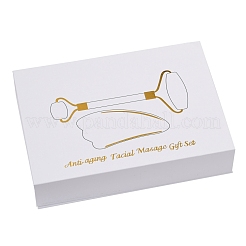 Natural Terahertz Stone Facial Rollers and Gua Sha Set&nbsp;G-B008-01RG