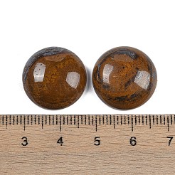天然虎鉄カボション  半円  18x6~8mm&nbsp;G-T020-18mm-31