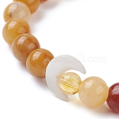 3Pcs 3 Style Natural Sodalite & Topaz Jade & Synthetic Imperial Jasper Round Beaded Stretch Bracelets Set&nbsp;BJEW-TA00409