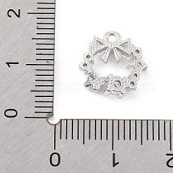 Brass Micro Pave Cubic Zirconia Pendants&nbsp;LS-KK-K371-41A-P
