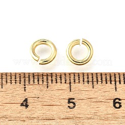 Brass Open Jump Rings&nbsp;KK-V007-004G-01