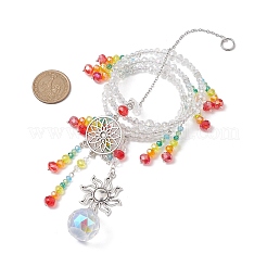Glass Beaded Pendant Decoration&nbsp;HJEW-TA00233