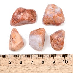 天然ピンクアゲートビーズ  タンブルストーン  ナゲット  穴なし/ドリルなし  花瓶フィラーの宝石  15~23x18~28x6~21mm&nbsp;GG-CBAD0F6-A11-01