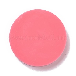 Flat Round with Flower Pattern Badge Silicone Molds&nbsp;DIY-F109-03