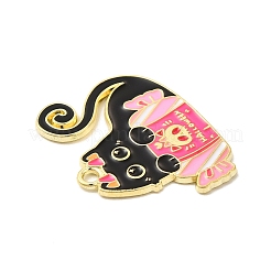 Halloween Theme Alloy Enamel Pendants&nbsp;ENAM-I053-B01