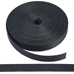 10mの平らな紙紐  紙ひも  DIYクラフト用  ブラック  15x1mm  約10.94ヤード（10m）/ロール&nbsp;OCOR-WH20001-92B