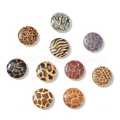 ウッドボタン  2穴  フラットラウンド  サドルブラウン  15x4mm  穴：2mm  100個/セット&nbsp;BUTT-CJC0002-03A